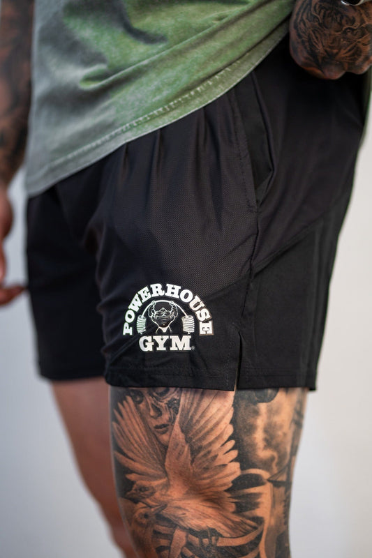 Powerhouse Gym Pro Shop Active Mid Cut Shorts