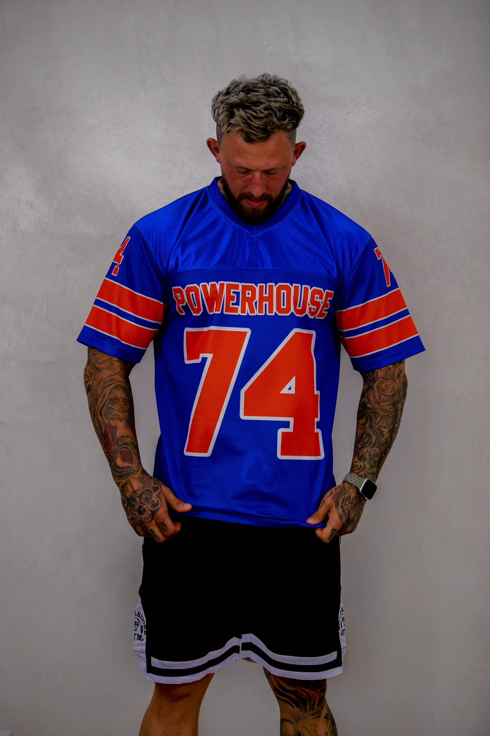 Powerhouse Gym Pro Shop All American Jersey - Blue/Orange