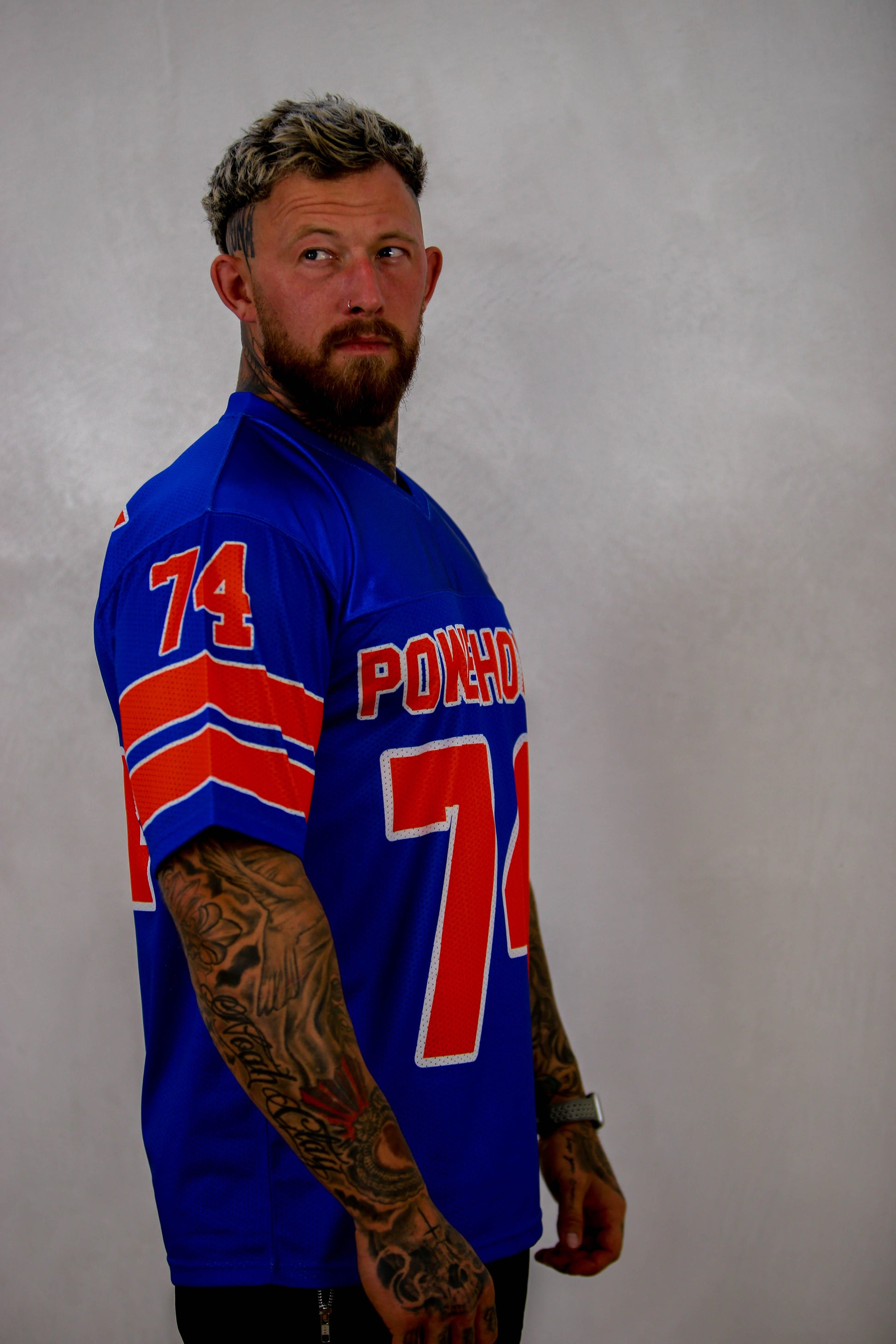 Powerhouse Gym Pro Shop All American Jersey - Blue/Orange