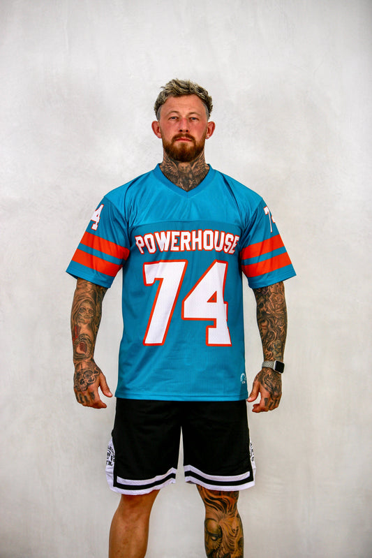 Powerhouse Gym Pro Shop All American Jersey - Teal/Orange