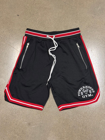 Powerhouse Gym Pro Shop Diamond Athletic Shorts Black/Red