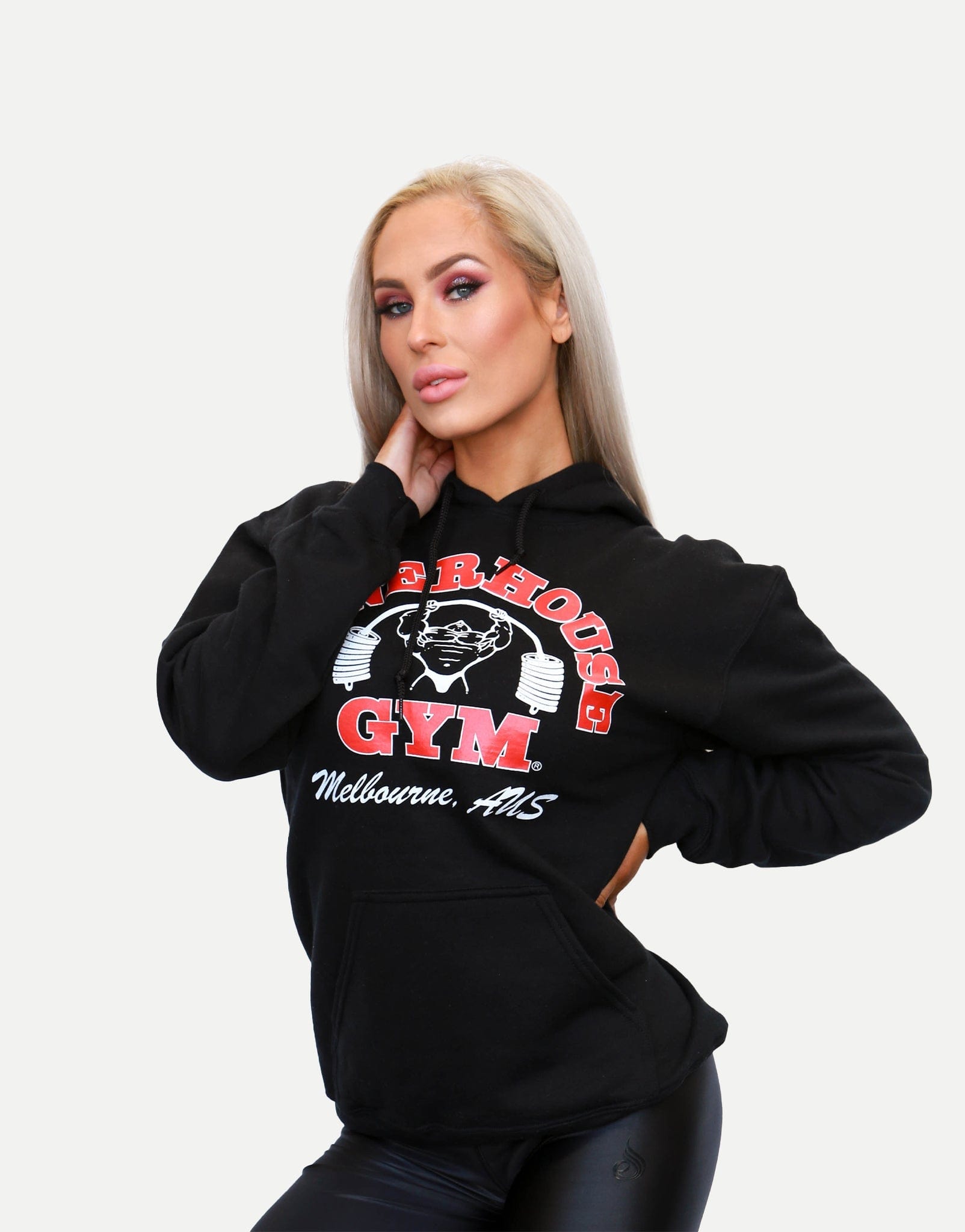 Hoodie Black/Red – Powerhouse Gym Pro Shop