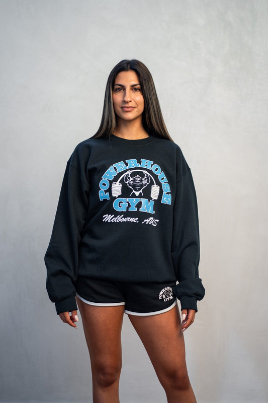 Powerhouse Gym Pro Shop Training Crewneck Black/Blue