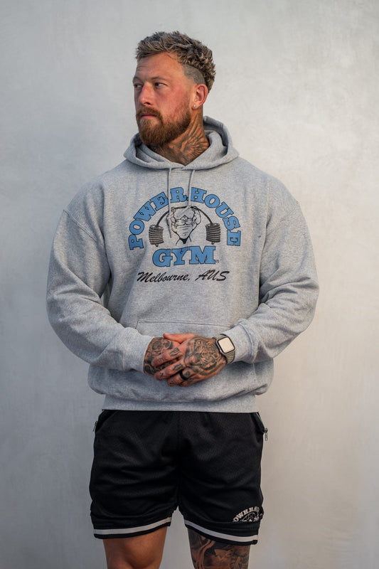 Powerhouse Gym Pro Shop Training Hoodie Grey/Blue